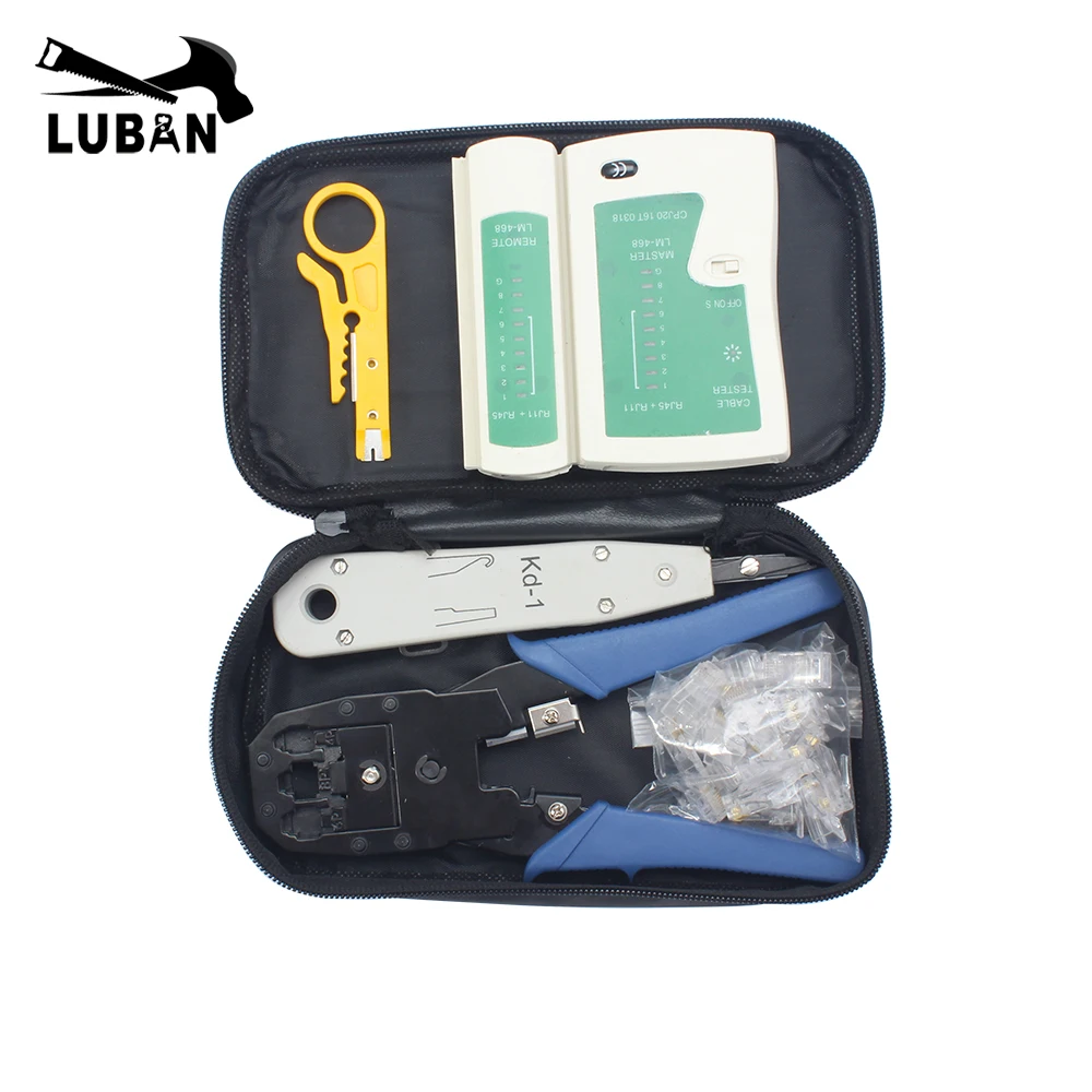 Network Ethernet Cable Tester RJ45 Kit RJ45 Crimper Crimping Tool Punch Down RJ11 Cat5 Cat6 Wire Line Detector 8P8C
Network Ethernet Cable Tester RJ45 Kit RJ45 Crimper Crimping Tool Punch Down RJ11 Cat5 Cat6 Wire Line Detector 8P8C