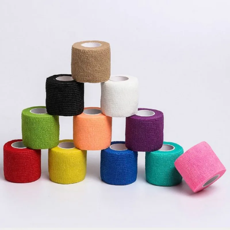 1 Pcs Self Adhesive Elastic Bandage 5cm*4.5m Colorful Sports Wrap Tape Finger Knee First Aid Kit Pet Tape Tattoo Accessories
1 Pcs Self Adhesive Elastic Bandage 5cm*4.5m Colorful Sports Wrap Tape Finger Knee First Aid Kit Pet Tape Tattoo Accessories