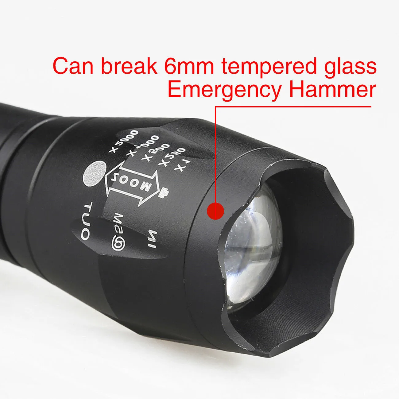 Outdoor Flashlight LED Super Bright Telescopic Zoom T6 Flashlight Aluminum Alloy Powerful Camping Light Black Portable
Outdoor Flashlight LED Super Bright Telescopic Zoom T6 Flashlight Aluminum Alloy Powerful Camping Light Black Portable