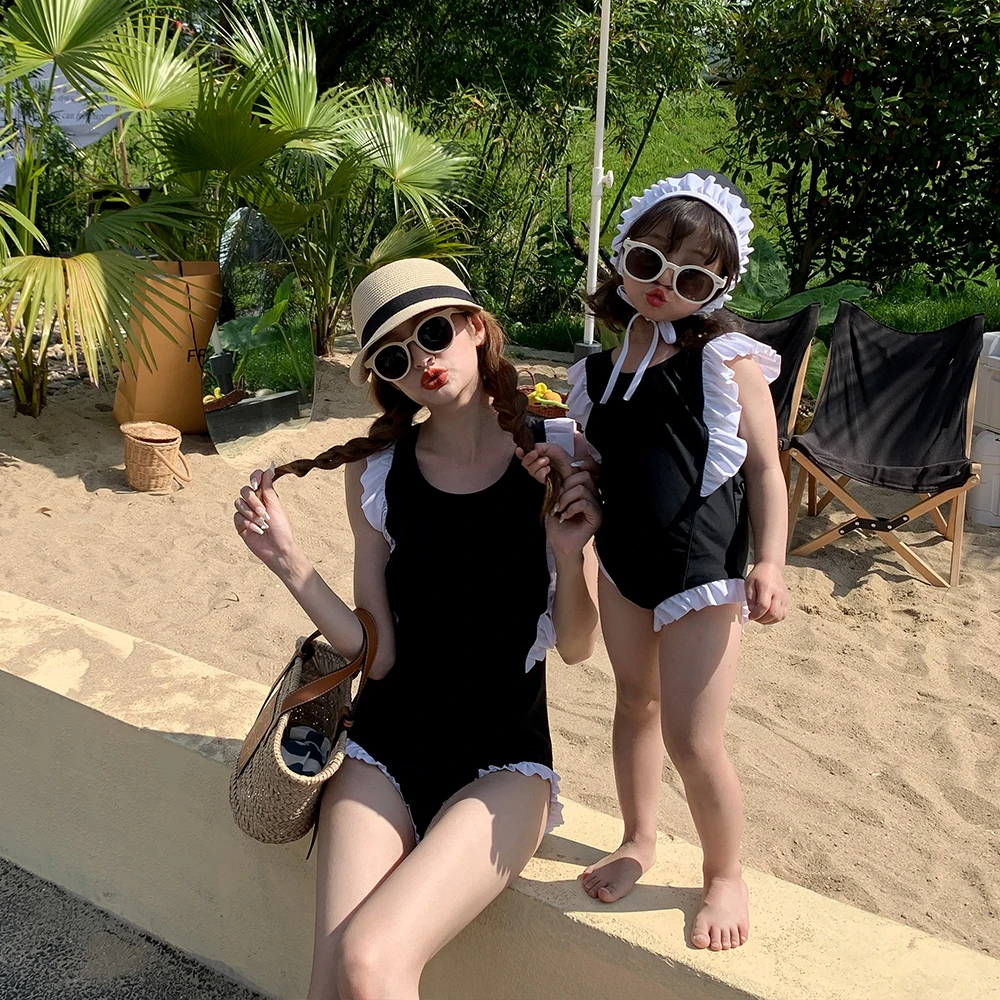 Summer Swimwear and Swimming Trunks Mother Kids Swimsuit for Girls Children's Clothing One Piece Women's Swimsuit with Swim Cap
Summer Swimwear and Swimming Trunks Mother Kids Swimsuit for Girls Children's Clothing One Piece Women's Swimsuit with Swim Cap
