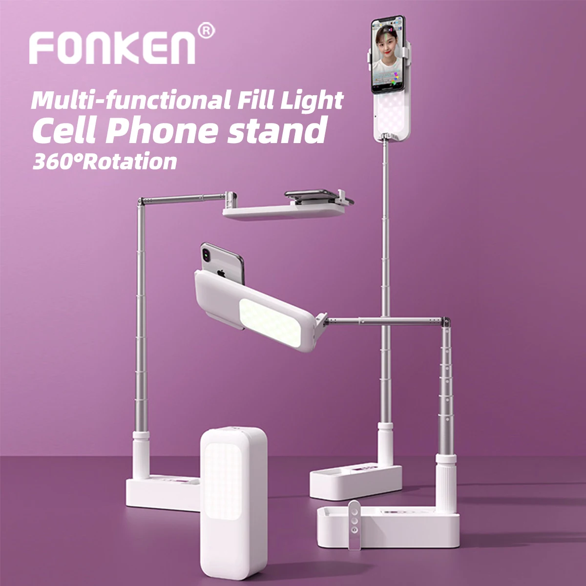 Portable Phone Holder Retractable Rotate Wireless Live Broadcast Stand Wireless Dimmable LED Fill Light Selfie For Living Video
Portable Phone Holder Retractable Rotate Wireless Live Broadcast Stand Wireless Dimmable LED Fill Light Selfie For Living Video