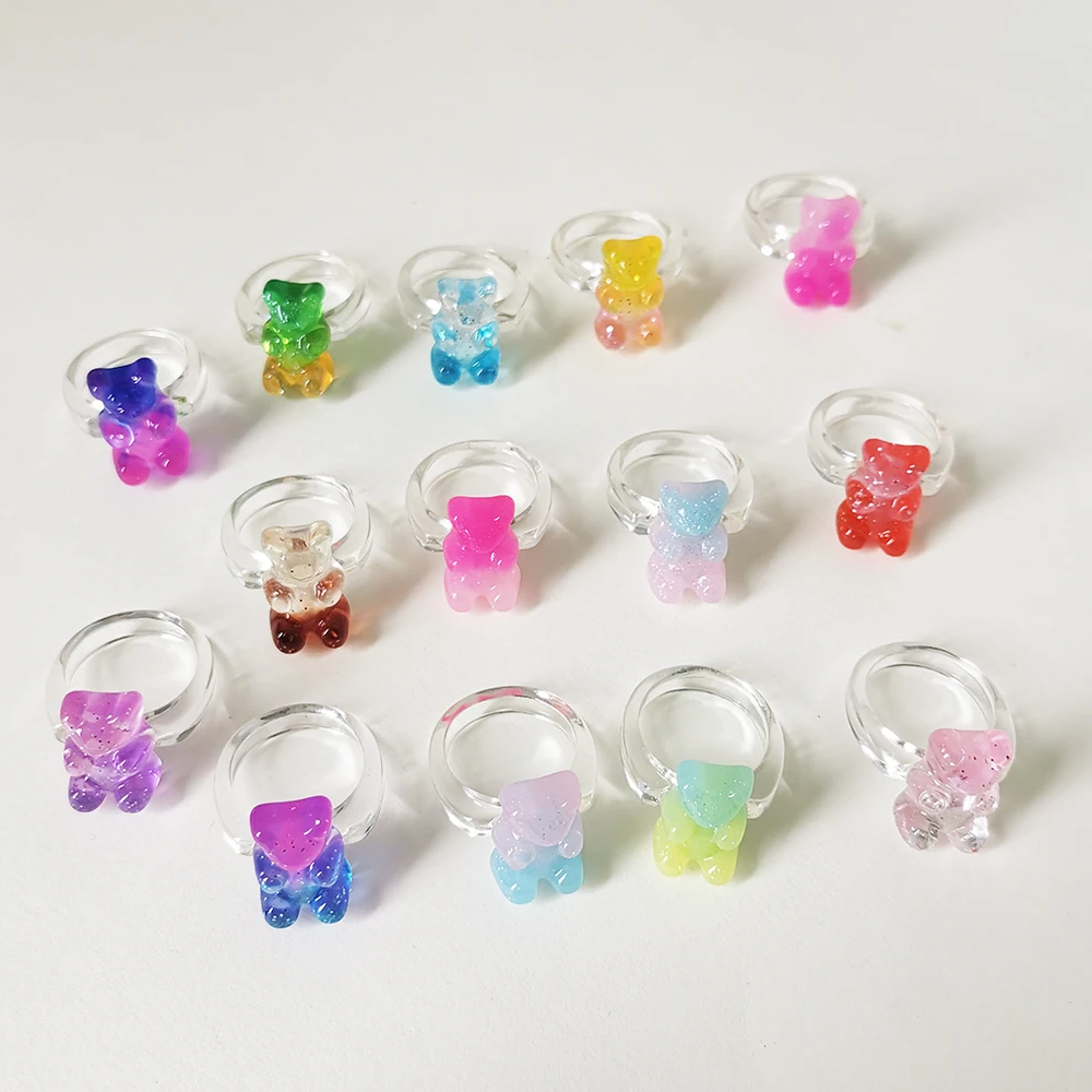 VG 6YM 2021 Summer New Acrylic Animal Bear Ring Women's Cute Cartoon Color Jewelry To Open The Fairy Tale World Party Dating
VG 6YM 2021 Summer New Acrylic Animal Bear Ring Women's Cute Cartoon Color Jewelry To Open The Fairy Tale World Party Dating