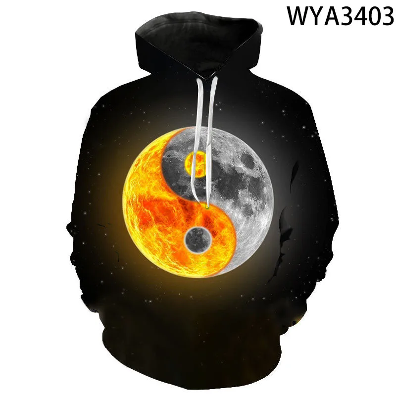 New Fashion Casual Sweatshirts Men Women Children Yin And Yang Hoodies 3D Printed Pullover Boy Girl Long Sleeve Streetwear Tops
New Fashion Casual Sweatshirts Men Women Children Yin And Yang Hoodies 3D Printed Pullover Boy Girl Long Sleeve Streetwear Tops