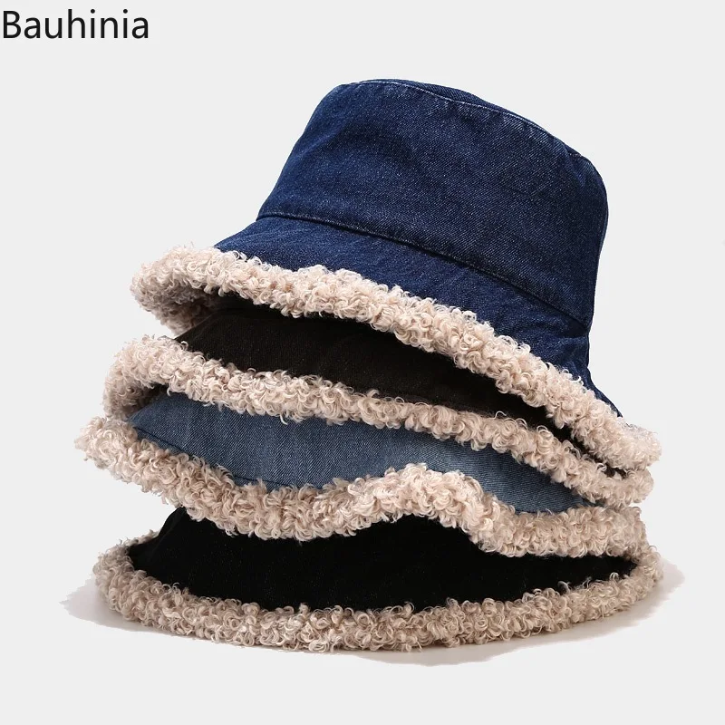 Bauhinia 2020 Classic Denim Bucket Hat Winter Hats For Women Panama Outdoor Casual Plush Fisherman Caps
Bauhinia 2020 Classic Denim Bucket Hat Winter Hats For Women Panama Outdoor Casual Plush Fisherman Caps