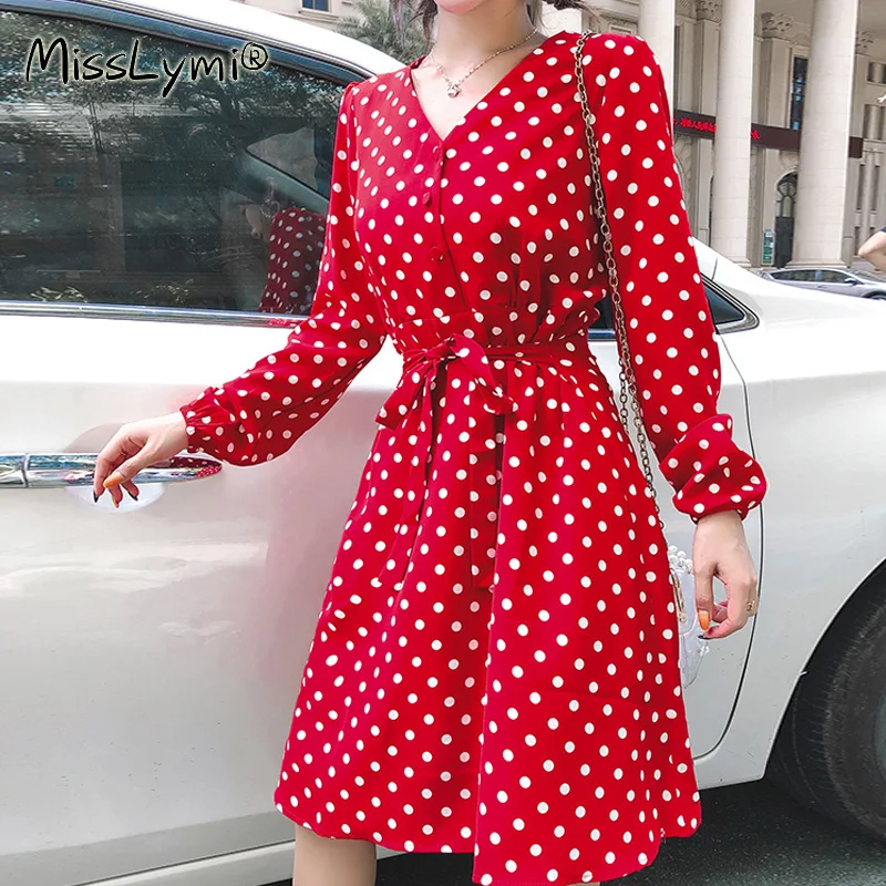 5XL Plus Size Women Vintage Red Polka Dot Dresses Spring 2021 Fashion V-Neck Long Sleeve High Waist Ladies A-Line Short Dress
5XL Plus Size Women Vintage Red Polka Dot Dresses Spring 2021 Fashion V-Neck Long Sleeve High Waist Ladies A-Line Short Dress