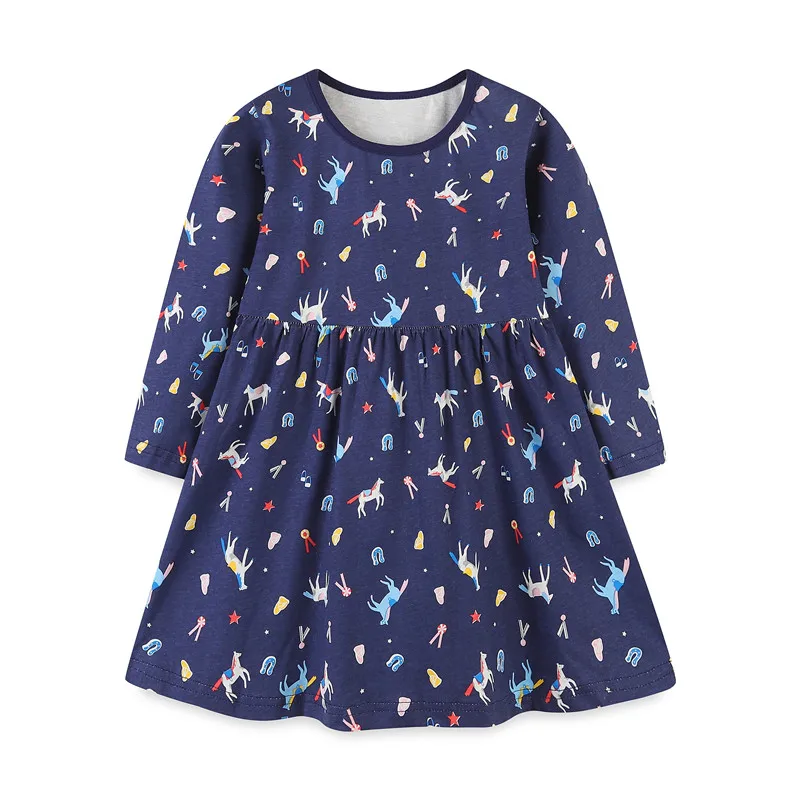 Jumping Meters Princess Girls Dresses For Autumn Spring Children's Frocks Animals Print Fashion Cotton Costume Kids Casual Dress
Jumping Meters Princess Girls Dresses For Autumn Spring Children's Frocks Animals Print Fashion Cotton Costume Kids Casual Dress