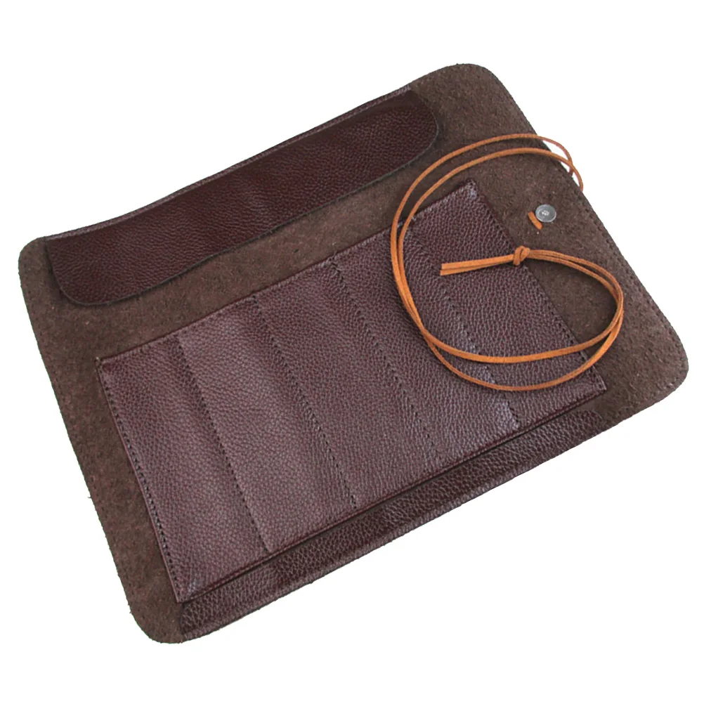 1pc Tools Roll Up Bag Lightweight Portable Leather Storage Case for Pocket Sculpture Carving Knives | Инструменты