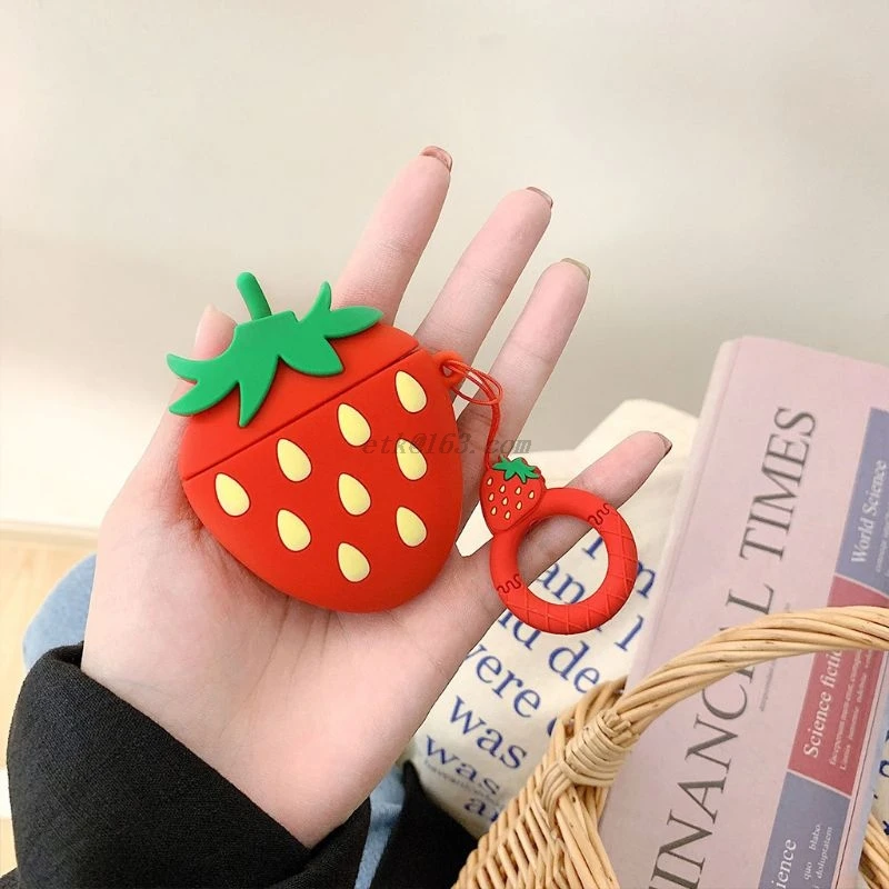 Fashion Fruit Pattern Soft Silicone Protective Cover Shockproof Case Skin Shell With Lanyard for Airpods 1/2 Charging Box
Fashion Fruit Pattern Soft Silicone Protective Cover Shockproof Case Skin Shell With Lanyard for Airpods 1/2 Charging Box