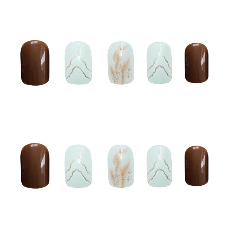 24pcs Nail Patch Glue Type Removable Short Paragraph Fashion Manicure False Save Time Nails Patch DW
24pcs Nail Patch Glue Type Removable Short Paragraph Fashion Manicure False Save Time Nails Patch DW