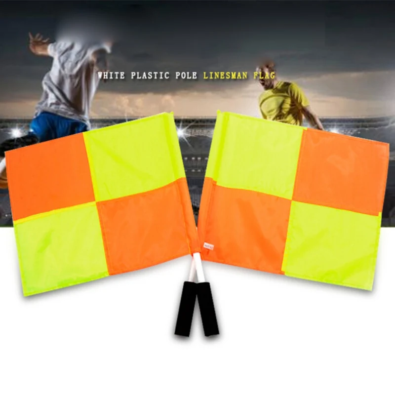 1Pair Soccer Referee Flags Professional Fair Play Football Sports Game Referee EquipmentLinesman Flags With Storage Bag Y6
1Pair Soccer Referee Flags Professional Fair Play Football Sports Game Referee EquipmentLinesman Flags With Storage Bag Y6