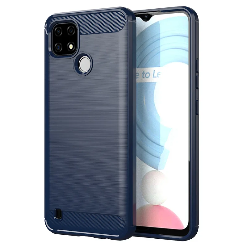 For OPPO Realme C21 Soft Carbon Fiber Phone Case For Realme C21Y Shockproof Protection Silicone Bumper
For OPPO Realme C21 Soft Carbon Fiber Phone Case For Realme C21Y Shockproof Protection Silicone Bumper