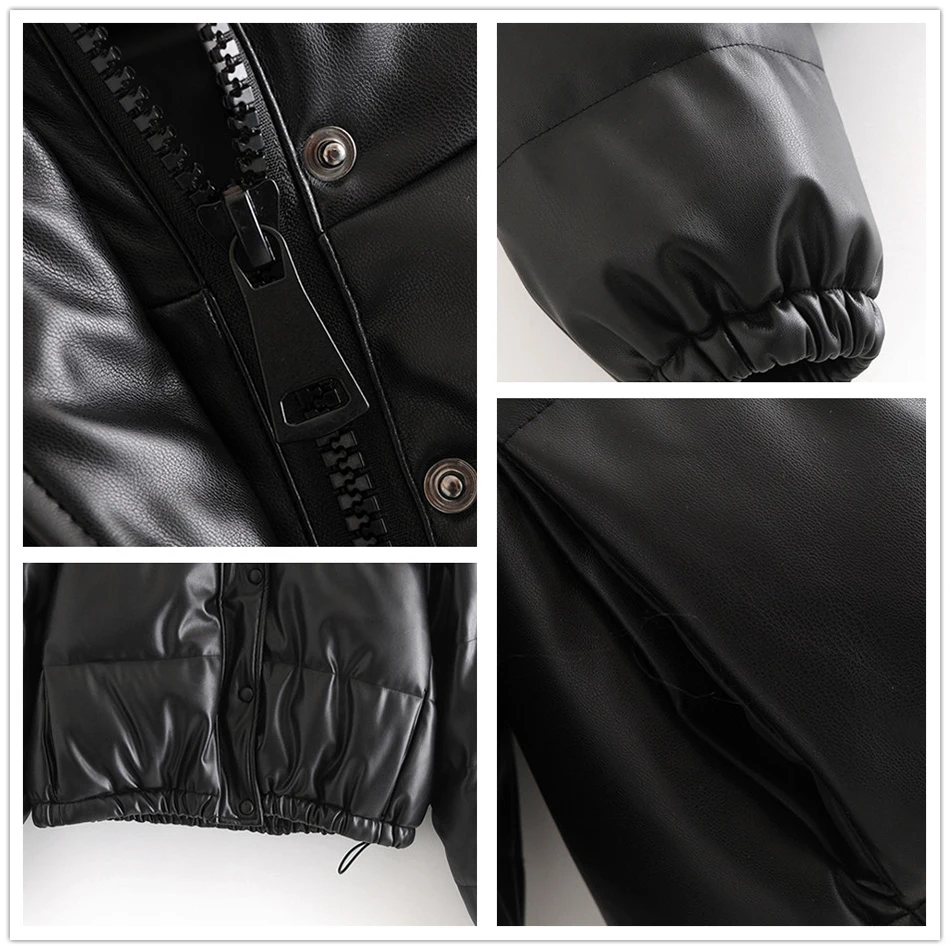 High Quality Women'S 2020 Winter Black Cotton Jacket Sexy Stand Collar Thickened Zipper Pu Imitation Leather Casual Short Jacket
High Quality Women'S 2020 Winter Black Cotton Jacket Sexy Stand Collar Thickened Zipper Pu Imitation Leather Casual Short Jacket