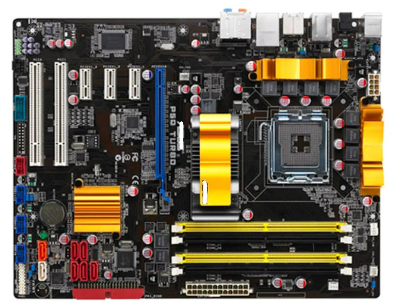 P5Q Turbo Desktop Motherboard LGA 775 DDR2 USB2.0 16GB For Core 2 Duo Quad P45 Original motherboards on sales
P5Q Turbo Desktop Motherboard LGA 775 DDR2 USB2.0 16GB For Core 2 Duo Quad P45 Original motherboards on sales