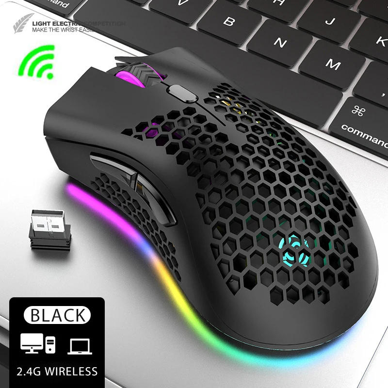 Беспроводная игровая мышь с подсветильник кой RGB, 2,4 ГГц
Беспроводная игровая мышь с подсветильник кой RGB, 2,4 ГГц