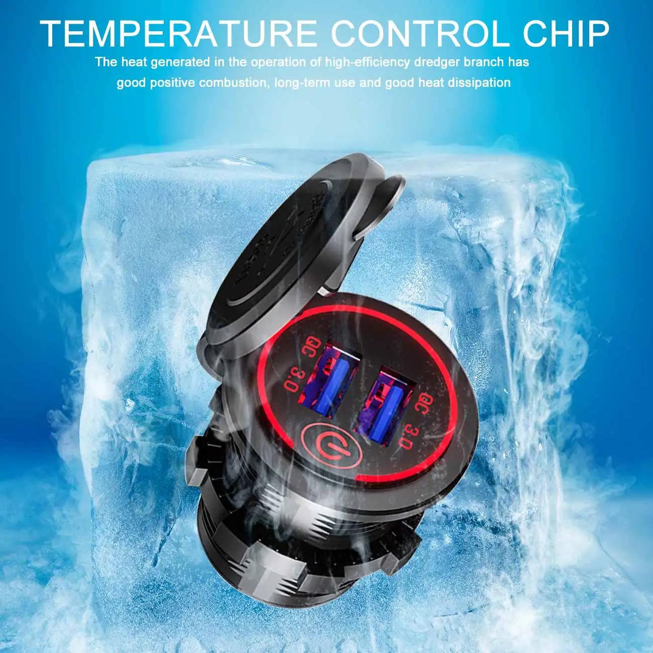 Fast Charge 3.0 USB Car Charger Cigarette lSocket 12V/24V 36W Dual 3.0 USB Fast Charger Socket With LED Voltmeter Power Outlet
Fast Charge 3.0 USB Car Charger Cigarette lSocket 12V/24V 36W Dual 3.0 USB Fast Charger Socket With LED Voltmeter Power Outlet