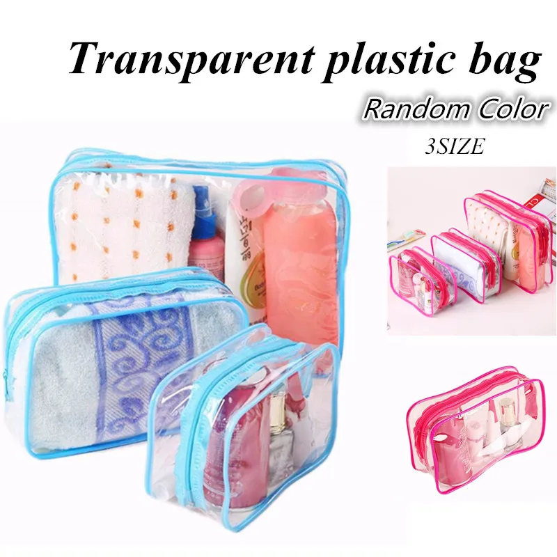 Fashion 3 Colors Travel Wash Bag Zip Pouch PVC Transparent Waterproof Clear Makeup Cosmetic Bag Toiletry Bags
Fashion 3 Colors Travel Wash Bag Zip Pouch PVC Transparent Waterproof Clear Makeup Cosmetic Bag Toiletry Bags