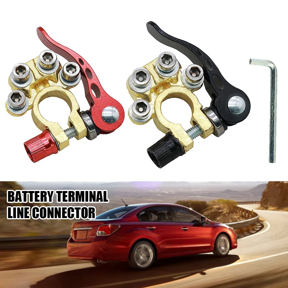 1Pair Car Battery Terminals Wire Cable Clamp Terminal Connectors For UTV Boat Race Quick Disconenct Automotive Accessories
1Pair Car Battery Terminals Wire Cable Clamp Terminal Connectors For UTV Boat Race Quick Disconenct Automotive Accessories
