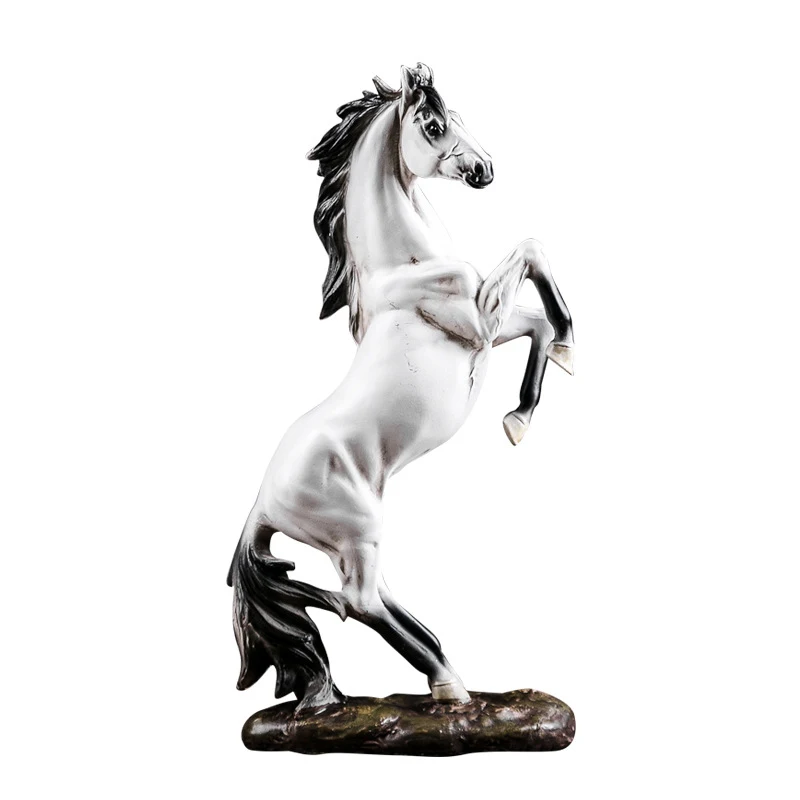 

Винтажная статуя лошади, Креативные аксессуары для украшения дома, скульптура лошади, настольные украшения, украшение, деловой подарок
