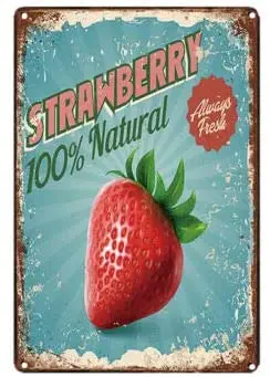 Retro Metal Tin Sign Vintage Strawberry Metal Sign for Home Orchard Fruit Shop Wall Decoration Can Be Customized 8x12 Inches
Retro Metal Tin Sign Vintage Strawberry Metal Sign for Home Orchard Fruit Shop Wall Decoration Can Be Customized 8x12 Inches