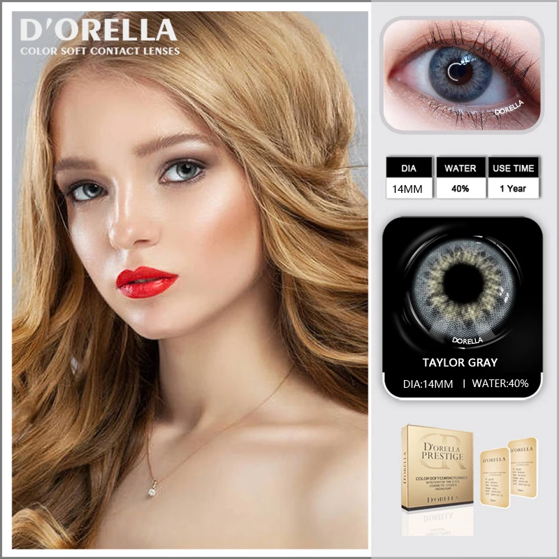 D'ORELLA 1 Pair(2pcs) IRIS Series Coloured Contact Lenses for Eyes Cosmetic Contact Lens Eye Color
D'ORELLA 1 Pair(2pcs) IRIS Series Coloured Contact Lenses for Eyes Cosmetic Contact Lens Eye Color