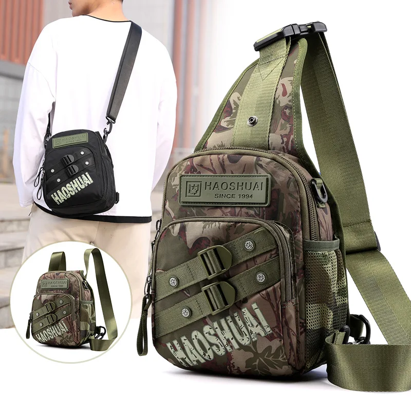 

Weysfor Vogue Multifunctional Chest Bag Man Crossbody Shoulder Bag Camouflage Army Green Fanny Bags Mini Back Pack For Men Bags