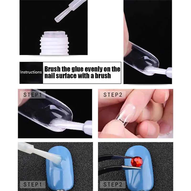 10g Nail Glue False Fake Acrylic Rhinestone Decoration Gems Nail Art UV Polish Gel Fast Drying False Manicure Glue G380 
10g Nail Glue False Fake Acrylic Rhinestone Decoration Gems Nail Art UV Polish Gel Fast Drying False Manicure Glue G380