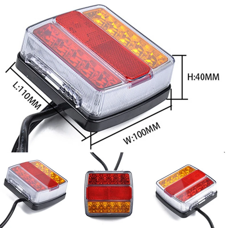 2 Piece 16 LEDs Trailer Tail Light with Magnet Combination Towing Taillight Car Truck Tail Light 12V Number Plate Light
2 Piece 16 LEDs Trailer Tail Light with Magnet Combination Towing Taillight Car Truck Tail Light 12V Number Plate Light