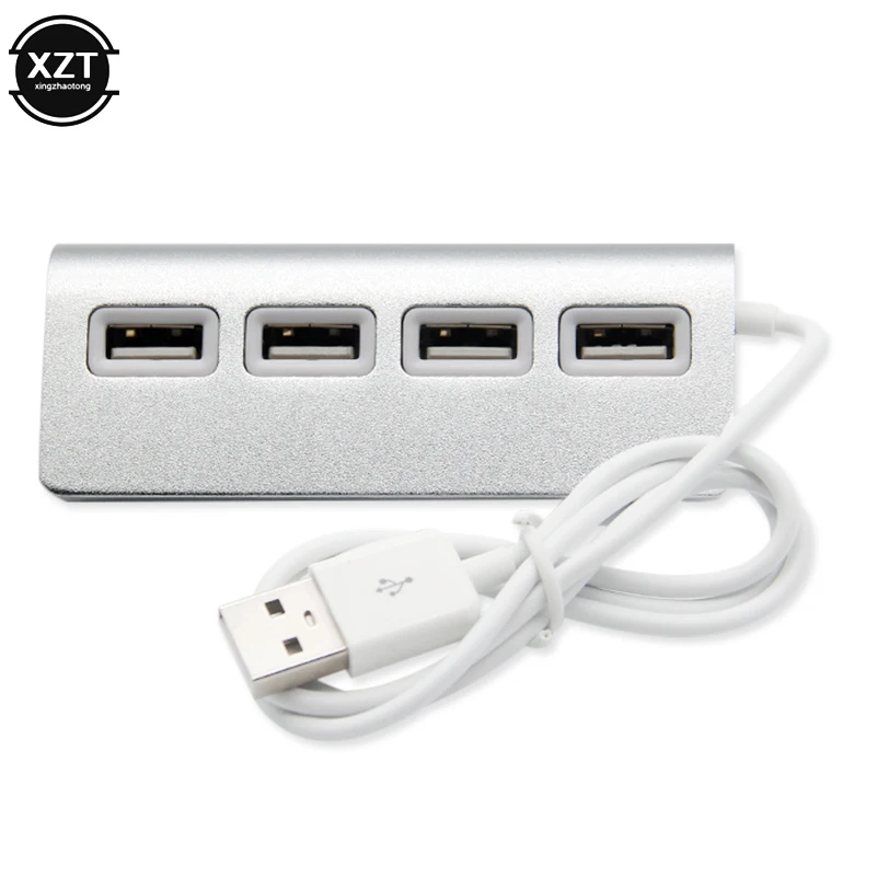 Алюминиевый высокоскоростной usb хаб с 4 портами USB 2 0 мультиконцентратор