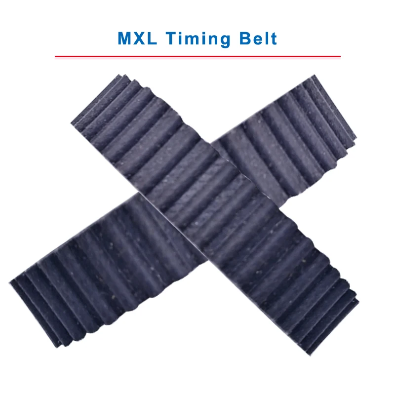 

2 pcs MXL Timing Belt model-59.2/60/61/61.6/62/63/64/64.8/65/66MXL Rubber Transmission Belt Width 6/10mm For MXL Timing Pulley