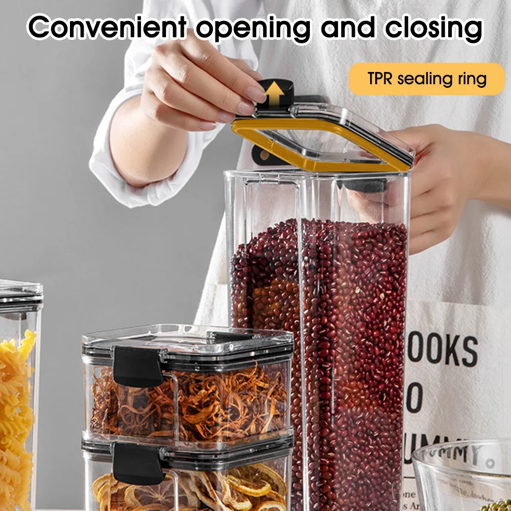 1100/1800ML AAAAA Sealing Performance Kitchen Storage Bottles Transparent Food Canister Keep Fresh New Clear Seal Ring Container
1100/1800ML AAAAA Sealing Performance Kitchen Storage Bottles Transparent Food Canister Keep Fresh New Clear Seal Ring Container