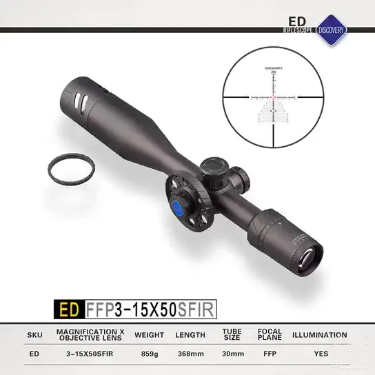 Discovery ED 3-15x50 SFIR scopes & accessories riflescopes hunting scope air rifle telescope optics
Discovery ED 3-15x50 SFIR scopes & accessories riflescopes hunting scope air rifle telescope optics