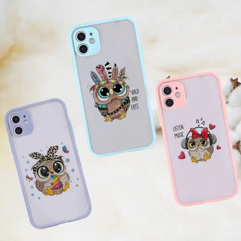 Cute owl cartoon funny Phone Case matte transparent For gray iPhone 7 8 x xs xr 11 12 pro plus max mini Funda Clear
Cute owl cartoon funny Phone Case matte transparent For gray iPhone 7 8 x xs xr 11 12 pro plus max mini Funda Clear
