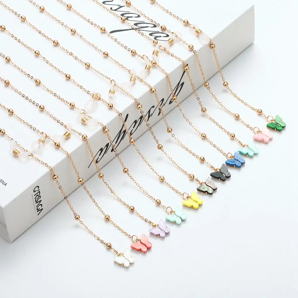 New Korean Fashion Metal Non-slip Glasses Chain Elegant Butterfly Daisy Glasses Chain Accessories Bead Mask Hanging Rope
New Korean Fashion Metal Non-slip Glasses Chain Elegant Butterfly Daisy Glasses Chain Accessories Bead Mask Hanging Rope