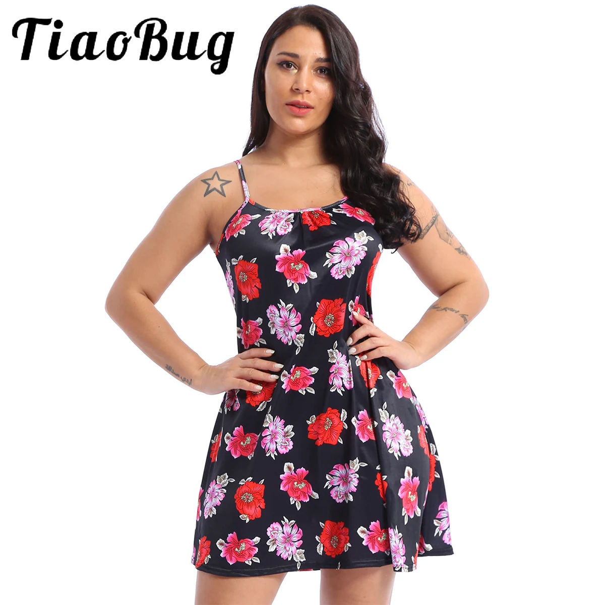 Casual Loose Flower Print Mini Dress Women Summer Spaghetti Strap Beach Sundress A-line Pleated Dresses Large Size Robe Vestidos
Casual Loose Flower Print Mini Dress Women Summer Spaghetti Strap Beach Sundress A-line Pleated Dresses Large Size Robe Vestidos