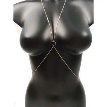 Body Jewelry Chest Chain Bikini Sexy Bra for Women Beach Accessories Fashion Simple Hip Hop Wholesale Summer Cheap Boho Gift