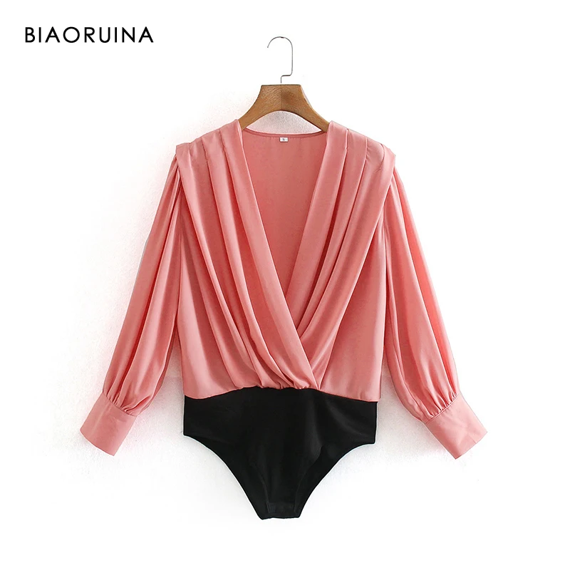 Женское свободное боди BIAORUINA с V-образным вырезом и длинным рукавом, удобный Универсальный элегантный комбинезон, женские модные комбинезон...
Женское свободное боди BIAORUINA с V-образным вырезом и длинным рукавом, удобный Универсальный элегантный комбинезон, женские модные комбинезон...