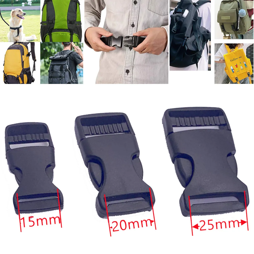 50X Side Release Fasteners Buckles For Backpack Repair Pet Collar Straps Side Release Buckles Dual Adjustable Padded Patrol Belt
50X Side Release Fasteners Buckles For Backpack Repair Pet Collar Straps Side Release Buckles Dual Adjustable Padded Patrol Belt