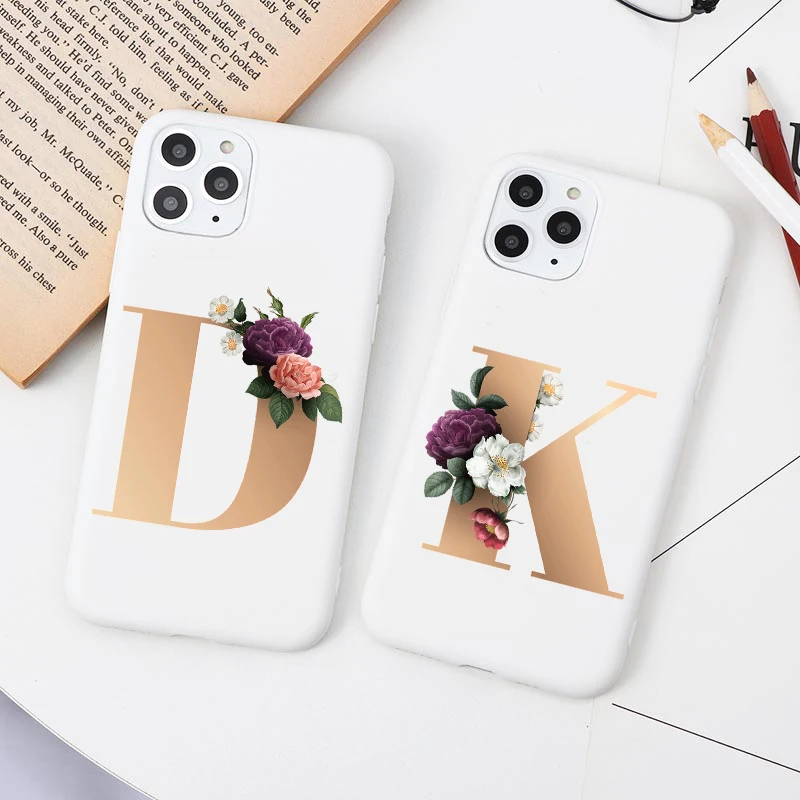 Gold Letter Alphabet Florals Simple white Phone Case For iPhone 11 Pro Max 11 Pro XR 7 8 Plus SE2020 Soft TPU For iPhone XS Max
Gold Letter Alphabet Florals Simple white Phone Case For iPhone 11 Pro Max 11 Pro XR 7 8 Plus SE2020 Soft TPU For iPhone XS Max