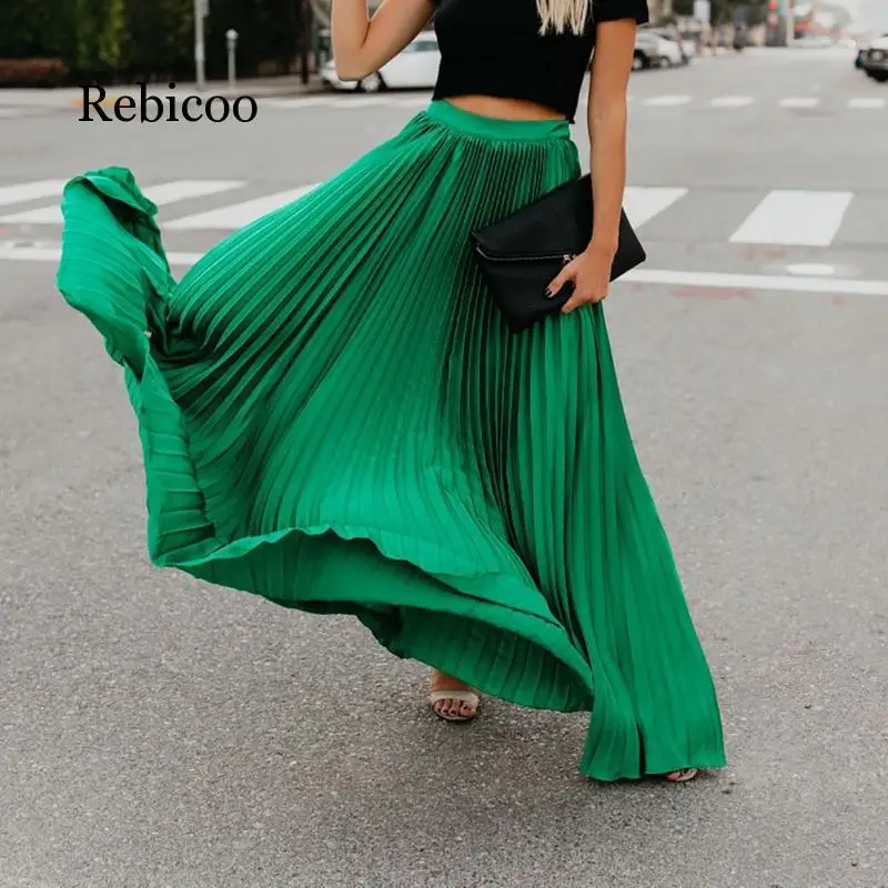 Bohemian pleated long skirt new lady loose soil high waist long skirt wild women's long long skirt
Bohemian pleated long skirt new lady loose soil high waist long skirt wild women's long long skirt