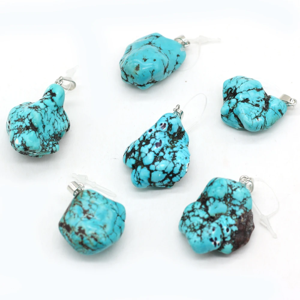 Fashion Small Pendant High-Quality Natural Stone Turquoise Pendant for Charms Jewelry Making DIY Necklace Earrings Accessories
Fashion Small Pendant High-Quality Natural Stone Turquoise Pendant for Charms Jewelry Making DIY Necklace Earrings Accessories