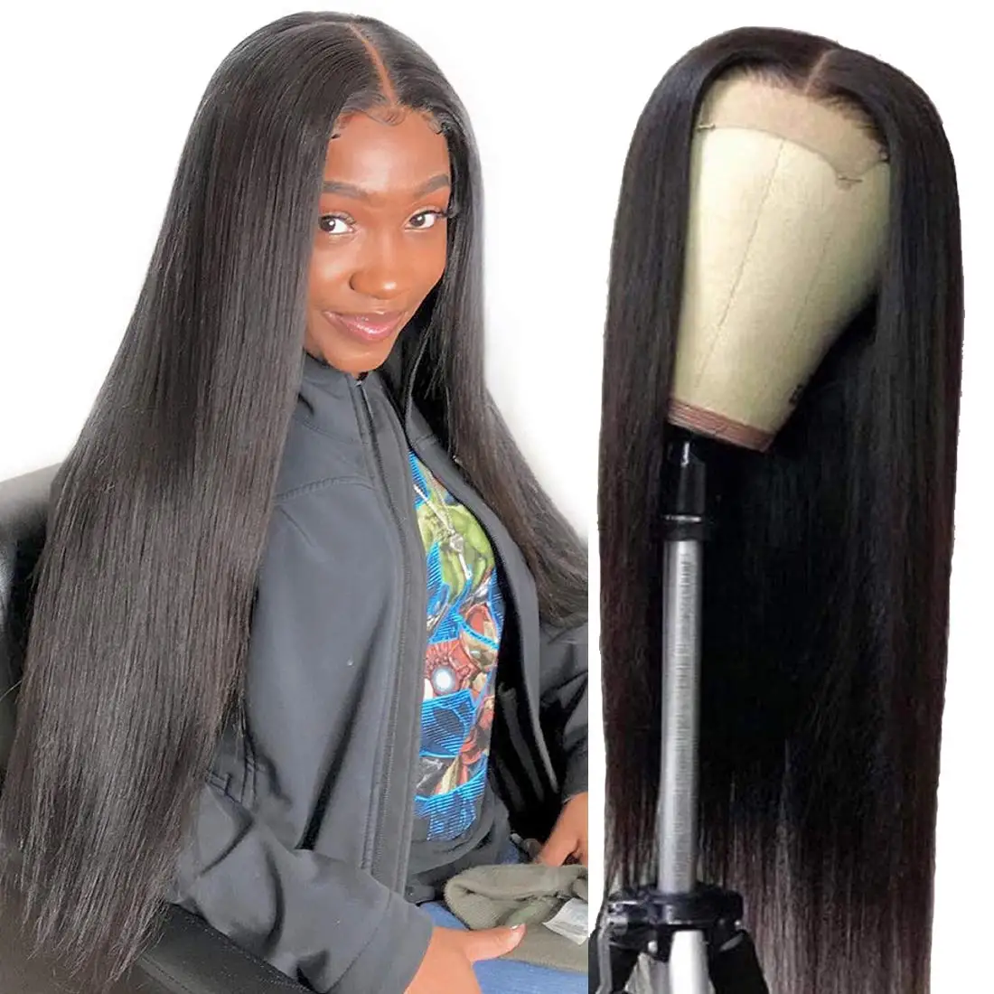 Toocci 4x4 Lace Closure Wig Virgin Remy Brazilian Human Hair Wig With Baby Hair For Black Women
Toocci 4x4 Lace Closure Wig Virgin Remy Brazilian Human Hair Wig With Baby Hair For Black Women