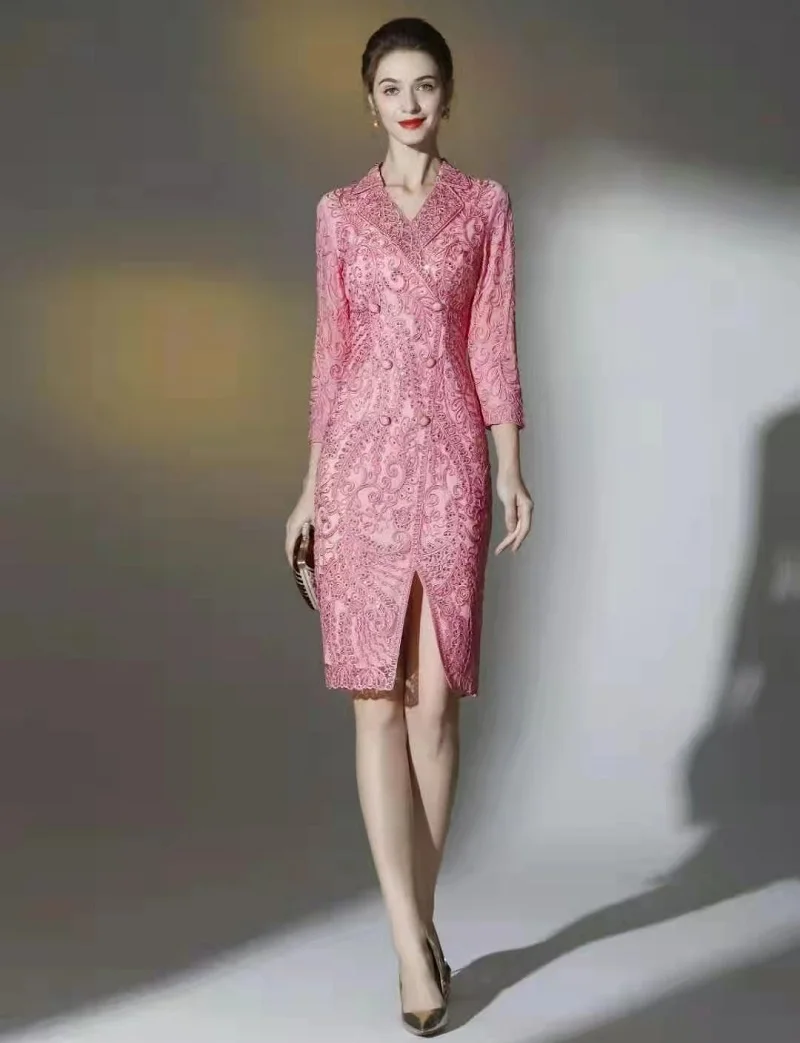 Vestidos De Fiesta 2021 Autumn Winter Party Events Women Notched Collar Allover Luxurious Embroidery Long Sleeve Red Pink Dress
Vestidos De Fiesta 2021 Autumn Winter Party Events Women Notched Collar Allover Luxurious Embroidery Long Sleeve Red Pink Dress