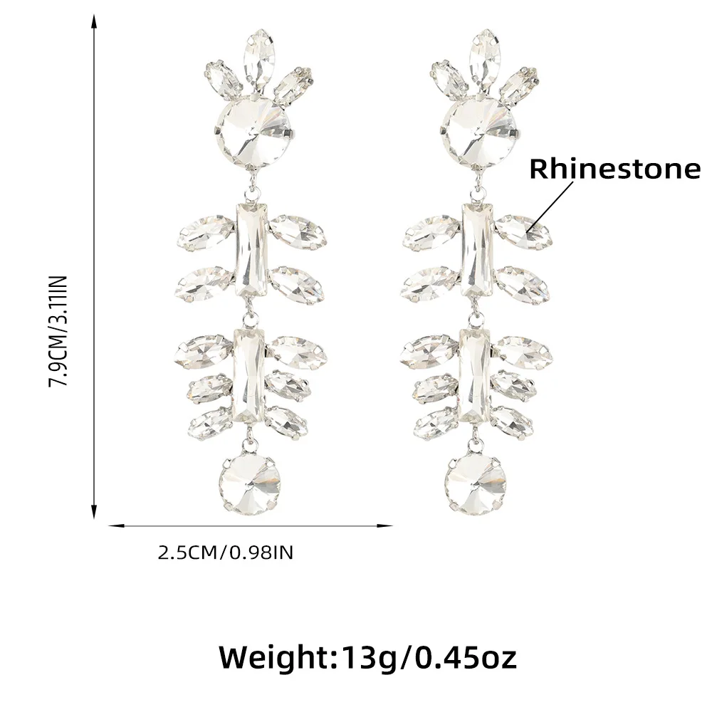 2021 New Exaggerated Metal Rhinestone Flower Dangle Earrings Women's Popular Creative Party Jewelry Accessories
2021 New Exaggerated Metal Rhinestone Flower Dangle Earrings Women's Popular Creative Party Jewelry Accessories