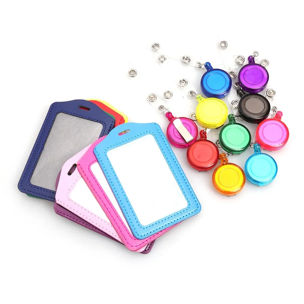 24pcs PU Leather Badge Holder ID Holder Work Badges Accessories Nurse Officer Cover (12pcs Cover + 12pcs Reel Clip) Random Color
24pcs PU Leather Badge Holder ID Holder Work Badges Accessories Nurse Officer Cover (12pcs Cover + 12pcs Reel Clip) Random Color