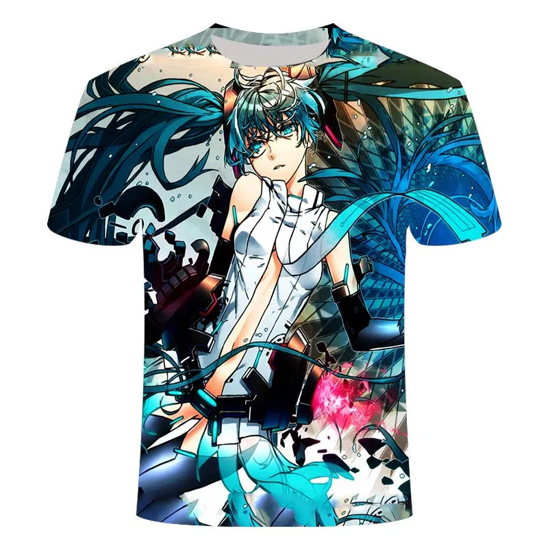 Men's Women's Virtual Singer T-shirt 3D Printing Anime Girl Hatsune Short Sleeve Casual Hip Hop Oversized T-shirt 
Men's Women's Virtual Singer T-shirt 3D Printing Anime Girl Hatsune Short Sleeve Casual Hip Hop Oversized T-shirt