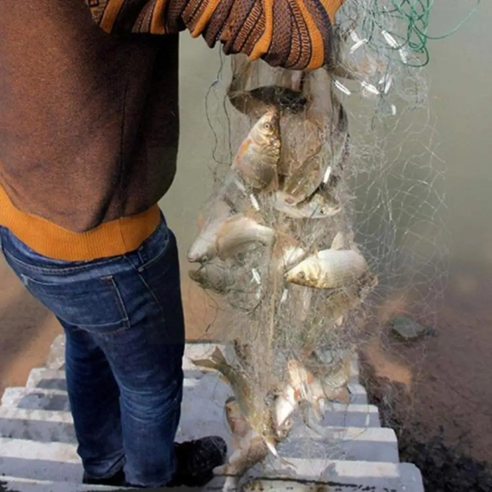 Single Layer Fishing Net Fish Mesh Trap Monofilament Tool Accessories Outdoor Netting Catch Gill Fishing Fish Portable Fold S3s2
Single Layer Fishing Net Fish Mesh Trap Monofilament Tool Accessories Outdoor Netting Catch Gill Fishing Fish Portable Fold S3s2
