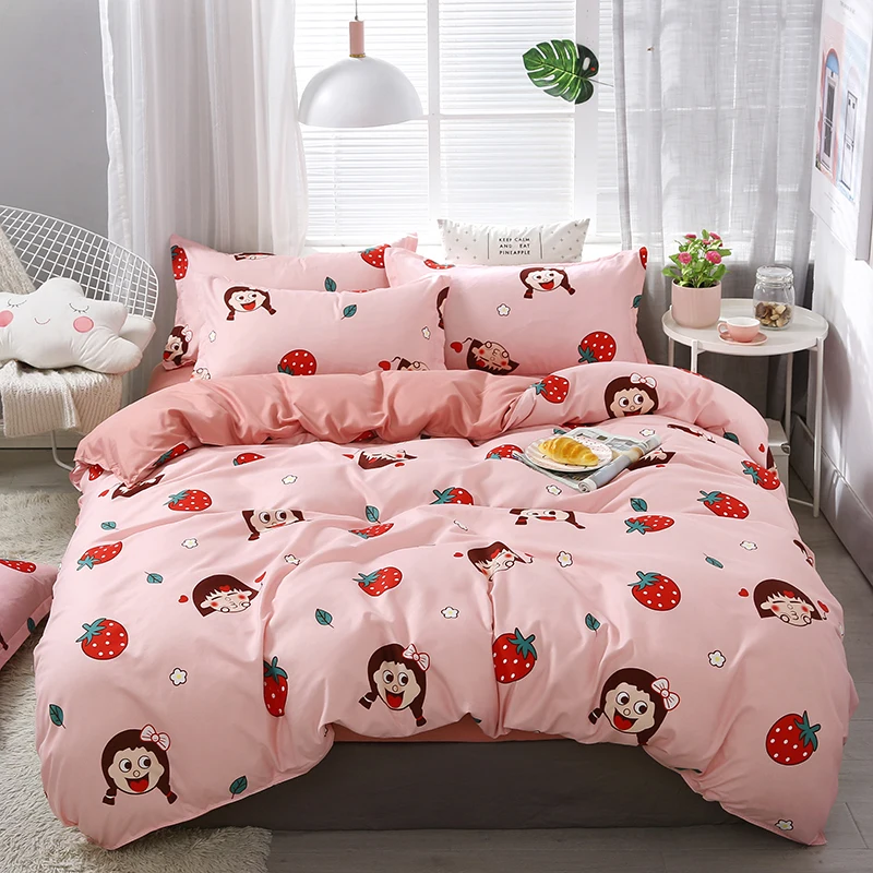 Kawaii Girl Strewberry Pink Kids Luxury Comforter Bedding Set Modern Fashion King Queen Twin Size Bed Linen Duvet Cover Set Gift
Kawaii Girl Strewberry Pink Kids Luxury Comforter Bedding Set Modern Fashion King Queen Twin Size Bed Linen Duvet Cover Set Gift
