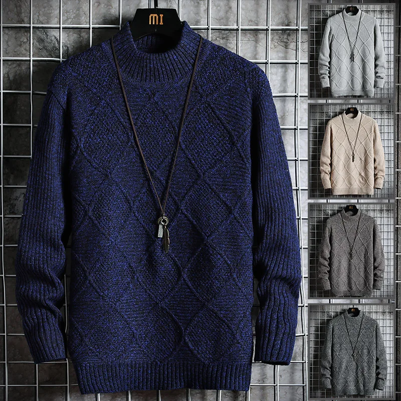 Twist Flower Winter Sweater Men O-neck Jacquard Casual Loose Sweaters Mens Turtleneck Brand Knitted Striped Ribbed Hem Outwear 
Twist Flower Winter Sweater Men O-neck Jacquard Casual Loose Sweaters Mens Turtleneck Brand Knitted Striped Ribbed Hem Outwear