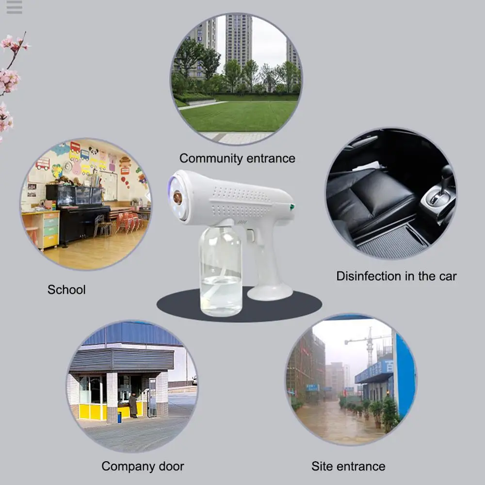 Wireless Handheld Atomization Disinfection Fog Machine Professional Smoke Spray Charging Nano Steam Gun
Wireless Handheld Atomization Disinfection Fog Machine Professional Smoke Spray Charging Nano Steam Gun