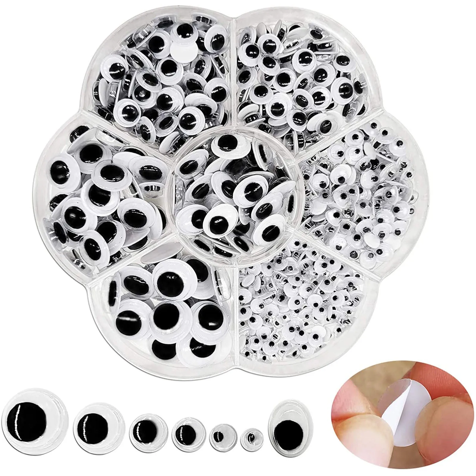 500pcs Black Mixed Wiggle Eyes with Self-adhesive DIY Scrapbooking Crafts Animal Black Plastic Eyes for Toys Dolls Self-adhesive
500pcs Black Mixed Wiggle Eyes with Self-adhesive DIY Scrapbooking Crafts Animal Black Plastic Eyes for Toys Dolls Self-adhesive